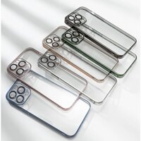 Ốp SULADA lưng trong cứng không ố viền màu bảo vệ camera cho ip 15/14/13/12/pro/promax