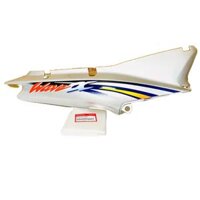 Ốp Sườn Phải Wave 100 2002 Màu Bạc *NH411M* Máy Đen Zin Honda - 64600KRS900ZE