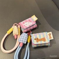 Ốp tai nghe Apple AirPods Pro thế hệ 1, 2, 3, 4 với họa tiết chó dễ thương theo phong cách Hàn Quốc