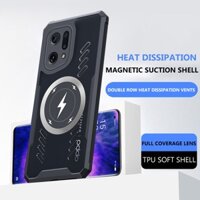 Ốp tản nhiệt sạc không dây cho OPPO Find X3 X5 Pro Túi khí gắn trên ô tô Vỏ TPU chống rơi