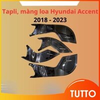 Ốp tapli, màng loa cửa xe Hyundai Accent 2018 - 2021, 2022, 2023 titan , - TUTTO