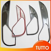 Ốp tapli, tapbi + màng loa cánh cửa xe Huyndai Tucson 2022- 2023, g titan - giá 1 bộ - TUTTO