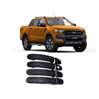 ỐP TAY CỬA, HÕM CỬA MẪU ĐEN DÀNH CHO XE FORD RANGER 2016-2019