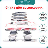Ốp Tay Nắm Cửa Xe Chevrolet Colorado mạ crom