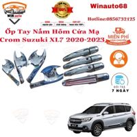 Ốp tay nắm, hõm cửa, nắp xăng xe Suzuki XL7 2020- 2021- 2022 mạ crom cao cấp