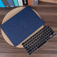 Ốp Thiết Kế Denim Cho 2024 Macbook pro M4 M2 M3 Chip Air 13 15 inch A3113 A3114 pro 13 14 16 Retina A2992 A2991 Vỏ Cứng Nhựa Tinh Tế, Vỏ Bảo Vệ Vải Dệt