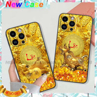 Ốp TPU Viền vuông Iphone 13/ 13 Mini/ 13 Pro/ 13 Pro Max in hình 12 Con Giáp Tài Lộc 3D