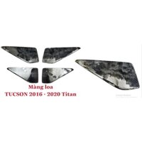 Ốp Trang Trí Tapli cánh cửa và màng loa Hyundai Tucson 2016-2019 Titan Cao Cấp 4chi tiết
