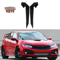 Ốp Trước Ô Tô Môi Chia Vây Air Knife Auto Kit Xe Ô Tô Spoiler Cho 10TH Type-R 2019-2021 Sợi Carbon