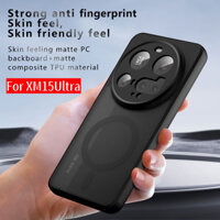 Ốp từ tính mờ trong suốt tương thích cho Xiaomi 13 14T 15 Ultra Redmi Note14 Pro 4G Vỏ da mờ PC Túi khí TPU Vỏ chống rơi