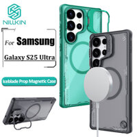 Ốp từ tính Nillkin Iceblade Prop cho Samsung Galaxy S25 Ultra Ốp điện thoại Flip Cover Mặt sau bảo vệ ống kính (Phiên bản rỗng)