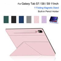 Ốp Từ Tính Y-Fold Có Vỏ Đựng Bút Chì S Cho Samsung Galaxy Tab S9 S8 S7 Máy Tính Bảng 11 Inch S9 FE 10.9 "Vỏ Bảo Vệ Máy Tính Bảng Có Thể Tháo Rời Từ Tính Thời Trang Cao Cấp