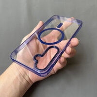 Ốp Túi Khí Samsung S22 Ultra A55 A35 S24 S23 Plus Ultra FE Chống Vàng Acrylic Cứng Chống Sốc Trong Suốt Dày Magentic Glossy Phone Case