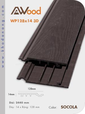 Ốp tường AWood WP128x14 3D Socola