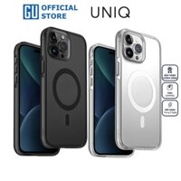 Ốp UNIQ Hybrid Magclick Charging Calio Cho iPhone 15 Pro Max Tích Hợp Vòng Sạc Không Dây Chống Sốc 2,5m