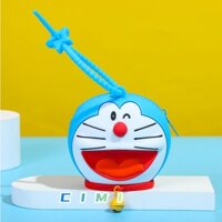 óp ví silicon hoạ tiết  dễ thương, ví đựng tiền xu Đôrêmon