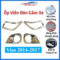 Ốp viền đèn gầm trước sau xe Vios 2014-2015-2016-2017 mạ Crom chống trầy trang trí làm đẹp xe