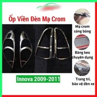 Ốp viền đèn pha hậu innova 2008 2009 op den trước sau toyota inova