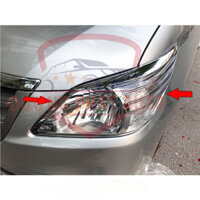 Ốp viền đèn pha, hậu xe Toyota Innova 2012-2015 mạ crom cao cấp