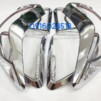 Ốp viền đèn Pha Hậu xi mạ Crom xe Toyota Fortuner 2012 2013 2014 hàng dày