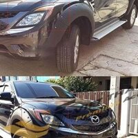Ốp Viền Đèn Pha (Trước) Đen Mazda BT50