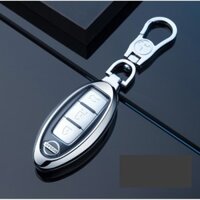 Ốp vỏ chìa khóa kim loại ô tô Nissan Xtrail, Navara