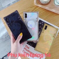 Ốp vuông hình con hạt đẳng cấp sang trọng Full dòng Ip 6,7,8 PlusX,XSXSMAX -Ốp iphone - màu xanh đen ,ip 11 promax 6.5