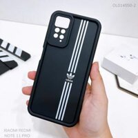 Ốp Xiaomi Redmi Note 11 Pro dẻo đen sọc Adidas