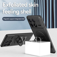 Ốp YJD Cho Redmi K70 Pro K70E POCO X6 Pro Da Mờ Cảm Giác Vòng Giá Đỡ Vỏ Điện Thoại Chống Sốc