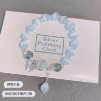 Opal Pha Lê Bướm Vòng Tay Nữ Niche Thiết Kế Màu Xám Ánh Trăng Vòng Tay Tự Làm Vòng Tay Quà Tặng Học Sinh20250314