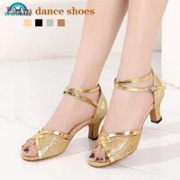 Openmall 5.5CM Nữ Giày Khiêu Vũ Latin Tango Phòng Bóng Salsa Nhảy Múa Giày Cho Nữ Bé Gái Gót Đảng Oxford Đáy Giày H6P2