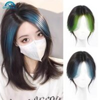 Openmall Điểm Nổi Bật Nhuộm Nổ Tóc Giả Tóc Dài Sợi Tổng Hợp Nữ Màu Sắc Tự Nhiên Đầu Lâu Hàng Đầu Lông Tơ Mô Phỏng Nổ Tóc Giả Mảnh A2K7