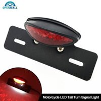 Openmall Xe Máy LED Đuôi Đèn Tín Hiệu Tích Hợp Đuôi Phanh Dừng Chạy Đèn Giấy Phép Moto Phụ Kiện H4U9