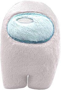 OperationCwrl Among Us Plush Stuff Animal Plushies Toys Merch Crewmate Plushie Gifts for Game Fans (White,4 inchs)