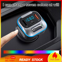 Oppo 1 Bộ Hỗ Trợ Thẻ TF Xe Máy Nghe Nhạc MP3 Thiết Bị Ô Tô USB Không Dây Sạc Nhanh Xe FM-Transmitter Sạc Nhanh