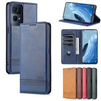 OPPO A15s A16 A53 A92 A9 2020 A31 A94 Reno 6 Bao Da Điện Thoại Dạng Ví Nắp Lật Có Ngăn Đựng Thẻ Và Chức Năng Giá Đỡ
