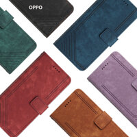 OPPO A98 OPPO Reno8 T 5G Lines Textured Pimp Leather Cover có thể được sử dụng làm vỏ bọc bảo vệ nắp đậy
