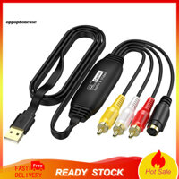Oppo Nhẹ Quay Video Adapter 1080p Usb Video Capture Card Adapter Cho Vhs Vcr Tv Sang Kỹ Thuật Số Chuyển Đổi Với Windows Mac Os Linux Android Rca Sang Usb Cáp Kết Nối