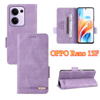 Oppo Reno 13 F 4G 5G 2024 Ốp Điện Thoại Lật Sang Trọng Bao Da Thẻ Cho Reno13F 13F Khe Cắm Ví Giá Đỡ Vỏ Bảo Vệ