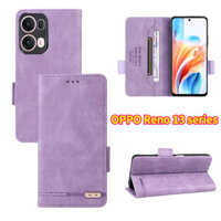 Oppo Reno 13 Pro F 5G 2024 Ốp Điện Thoại Lật Sang Trọng Bao Da Thẻ Cho Reno13 Reno13Pro 13Pro Reno13F 13F Khe Cắm Ví Giá Đỡ Vỏ Bảo Vệ