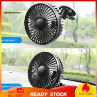 Oppophoneuse 12V / 24V Cốc Hút Đa Năng Đầu Đơn Ba Tốc Độ Gió USB Quạt Làm Mát Ô Tô