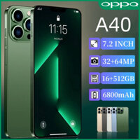 OPPQ A40 Điện thoại thông minh Điện thoại di động mới 5G 7,2 inch Pin 6800mAh Điện thoại Android hai SIM ở chế độ chờ ké
