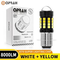 Oprah Siêu Sáng T19 LED Đèn Pha P15D Đèn Pha Xe Máy Ánh Sáng Cao Và Thấp Đèn Pha Xe Máy Đèn Chiếu Xe Máy 8000LM