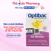 OptiBac Tím 30v hàng công ty có mã quét - men vi sinh phụ khoa, chăm sóc vùng kín