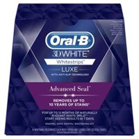 Oral B 3D White Luxe Advance Seal 14 Whitening Treatments – Mi?ng d?n tr?ng r?ng (14 ng?y)