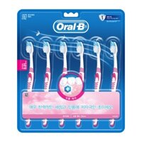 Oral-b Bàn Chải Đánh Răng Lông Siêu Mịn Độ Co Giãn Cao Chăm Sóc Sức Khỏe 6 Gói 1 Gói Hàn Quốc