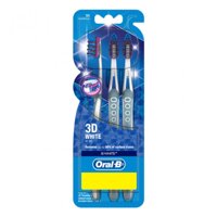 Oral B Bàn Chải Đánh Răng Oral-b Trắng Sáng 3d Vỉ 3