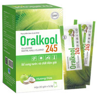 Oralkool 245 hương dừa hỗ trợ giảm nguy cơ thiếu nước và chất điện giải