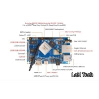 Orange Pi 4 LTS  Rockchip RK3399 4GB LPDDR4 SDRAM 16GB EMMC Flash