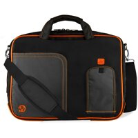 Orange Trim Laptop Messenger Bag for ASUS Transformer Series, ROG, ASUSPRO, ZenBook, VivoBook 14" to 15.6 inch